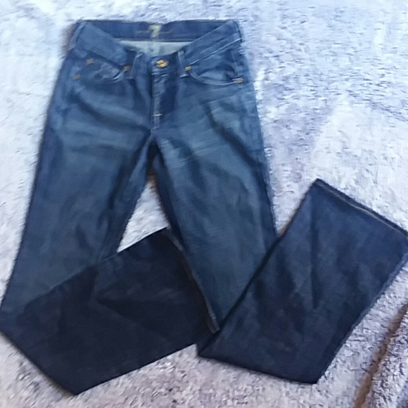 7 For All Mankind Boot Cut Jeans Size 25 - Picture 4 of 6